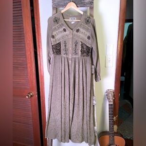 Vintage 90s MPH maxi dress size s